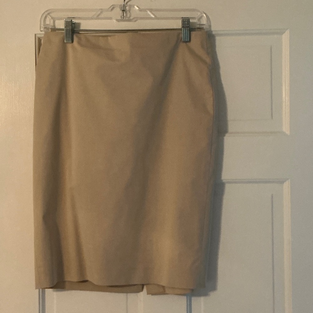 Ann Taylor Tan Pencil Skirt